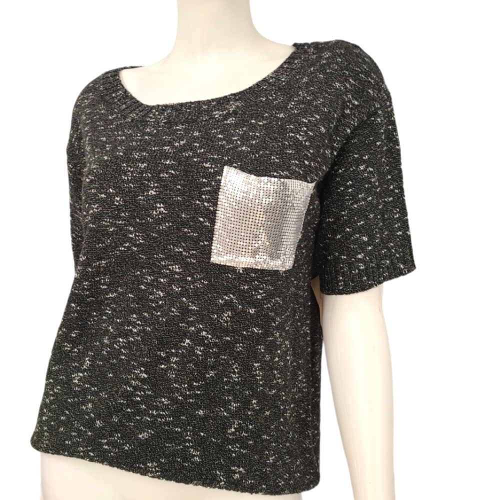 New with Tags Nine West Vintage American Jeans Sliver Pocket Sweater size Small